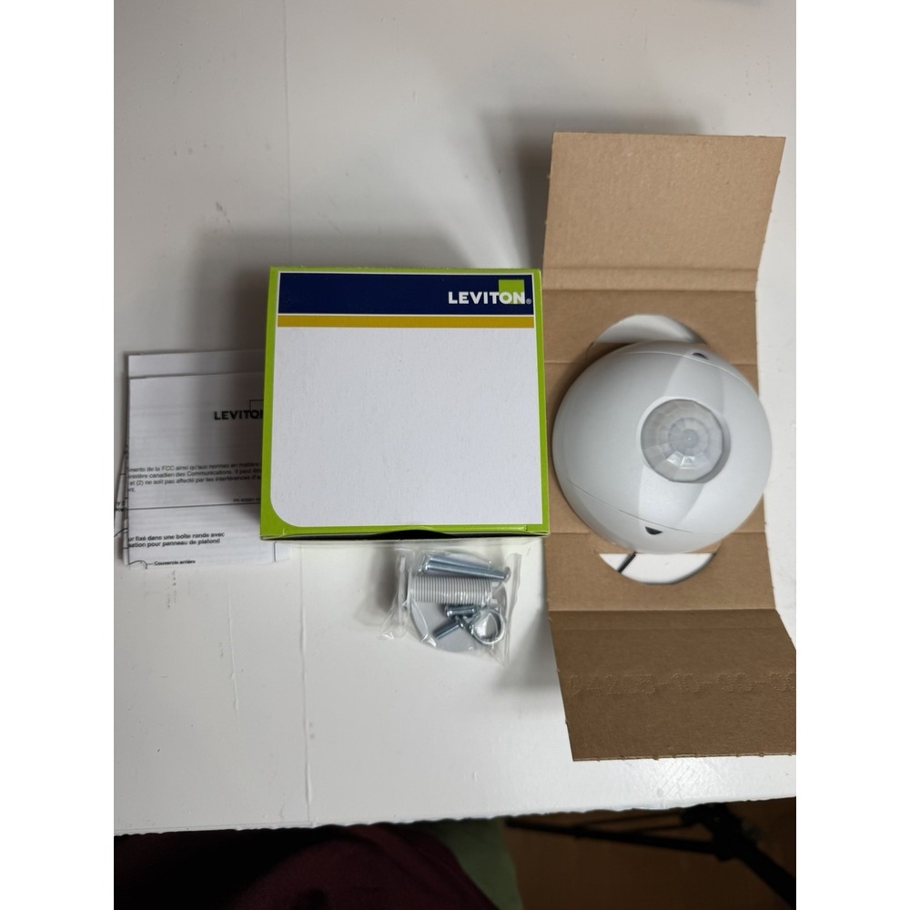 Leviton OSC15-I0W Ceiling Occupancy Sensor Infrared 1500 Sq Ft Open Box